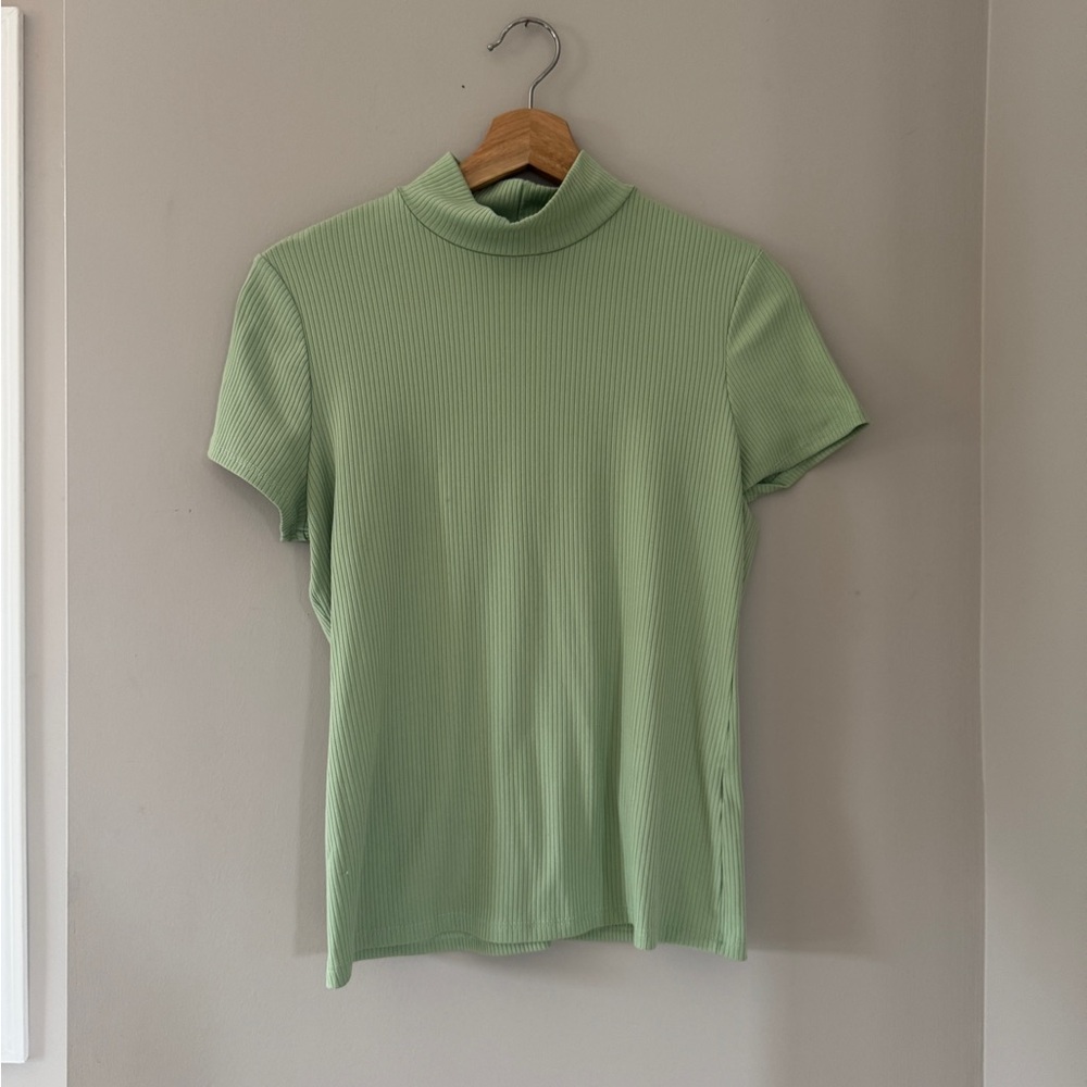 EXPRESS mock neck tee
